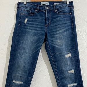 Banana Republic skinny ankle distressed jeans